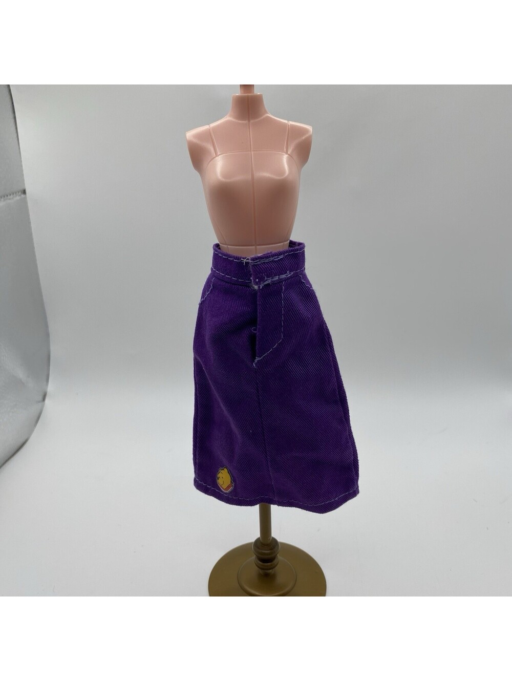 Vintage Barbie Skirt Long Purple Winnie The Pooh B16